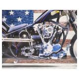 American Classic Motorcycle Wooden Framed Picture