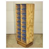 Wooden Organizer with Totes