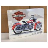 Harley Davidson Pressed Tin Sign