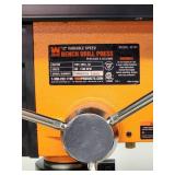 WEN Drill Press Mounted on a Rolling Base