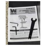 WEN Drill Press Mounted on a Rolling Base