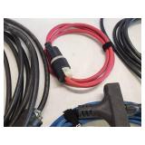 (3) Extension Cords and (1) Power Strip