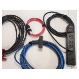 (3) Extension Cords and (1) Power Strip