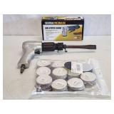 Central Pneumatic Mini Orbital Sander Air Tool and Air Chisel Tool
