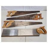 (4) Assorted Hand Saws