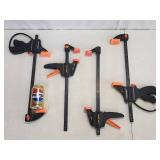 (4) Woodworking Clamps