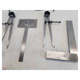 Assorted Mill Working Measuring Hand Tools