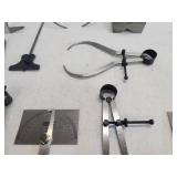 Assorted Mill Working Measuring Hand Tools
