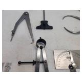 Assorted Mill Working Measuring Hand Tools