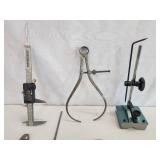 Assorted Mill Working Measuring Hand Tools