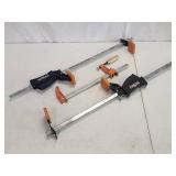 (3) Woodworking Clamps