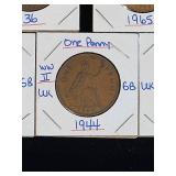 (10) Assorted UK Great Britian One-Penny Coins