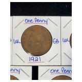 (10) Assorted UK Great Britian One-Penny Coins