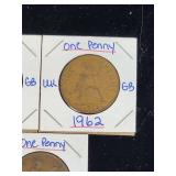 (10) Assorted UK Great Britian One-Penny Coins