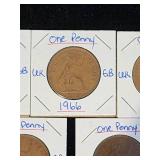 (10) Assorted UK Great Britian One-Penny Coins
