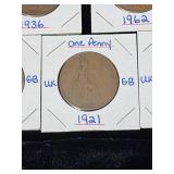 (10) Assorted UK Great Britian One-Penny Coins