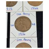 (10) Assorted UK Great Britian One-Penny Coins