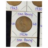 (10) Assorted UK Great Britian One-Penny Coins
