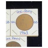 (10) Assorted UK Great Britian One-Penny Coins