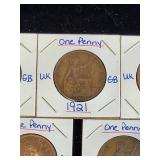 (10) Assorted UK Great Britian One-Penny Coins