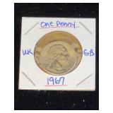 (10) Assorted UK Great Britian One-Penny Coins