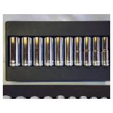 (1) Deep Well Standard Socket Set & (1) Deep Well Metric Socket Set