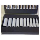 (1) Deep Well Standard Socket Set & (1) Deep Well Metric Socket Set
