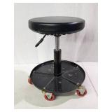 Rolling Adjustable Height Shop Stool