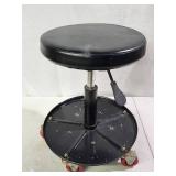 Rolling Adjustable Height Shop Stool