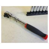 1/4" / 3/8" Combo Ratched with Standard and Metric Deep Well Sockets