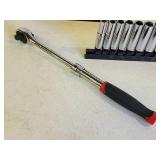 1/4" / 3/8" Combo Ratched with Standard and Metric Deep Well Sockets