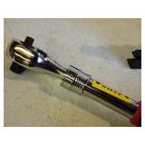 1/4" / 3/8" Combo Ratched with Standard and Metric Deep Well Sockets