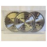 (3) Hitachi 10" Saw Blades
