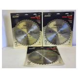(3) Tool Shop 10" Saw Blades