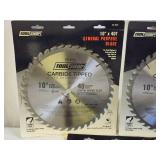 (3) Tool Shop 10" Saw Blades