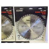 (3) Tool Shop 10" Saw Blades