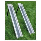 (2) Adjustable Aluminum Trailer Ramps