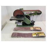 Central Machine Benchtop Belt Sander / Disc Sander Combo Unit