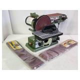 Central Machine Benchtop Belt Sander / Disc Sander Combo Unit