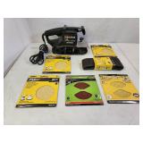 Craftsman 3" Electric Belt Sander and Assorted Palm Sanding Discs