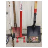 Assorted Yard Tools and Fishing Poles