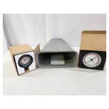 Old School Hood Scoop with Test Gauges