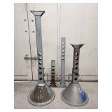 (2) Heavy Weight 12 Ton High Boy Jack Stands with Extensions
