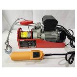 16 ft I-Beam with Electric Hoist and 1 Ton Push Trolley