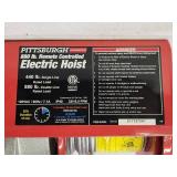 16 ft I-Beam with Electric Hoist and 1 Ton Push Trolley