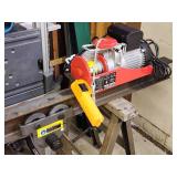 16 ft I-Beam with Electric Hoist and 1 Ton Push Trolley