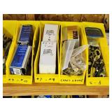 Wooden Shelving with Organizers and Contents