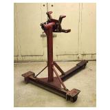 Red Rolling Engine Stand
