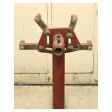 Red Rolling Engine Stand