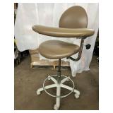 MSRP $1000 Galaxy Surgical Dental Medical Chair Stool – Adjustable Height with 360° Swivel Base With Foot Ring – Excellent Condition!